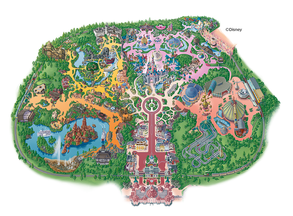 Map Disneyland Park 950
