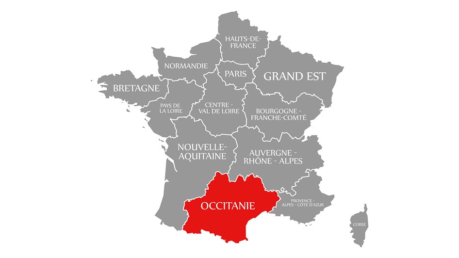 Occitanie map
